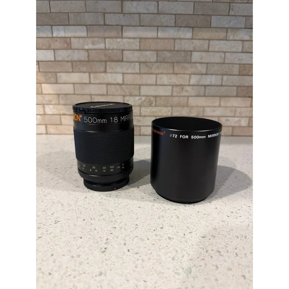 Celestron 500mm F8 Telephoto Mirror Lens With Lens Hood & Case